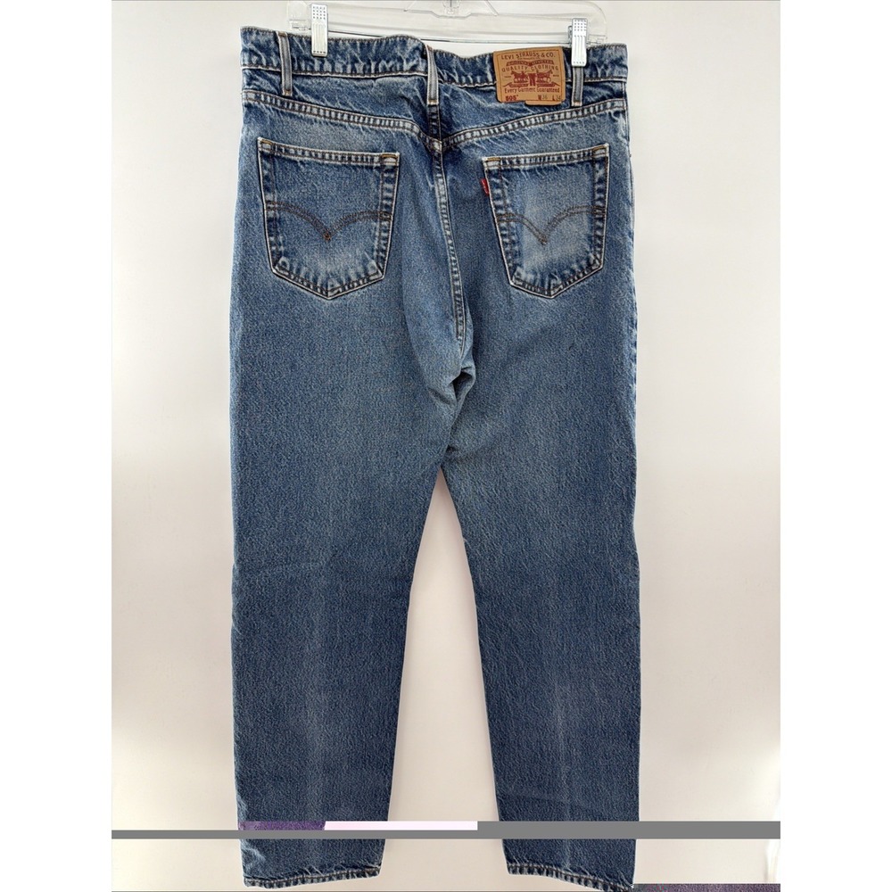 Levis 505 Regular Fit Jeans Mens 36x34 Blue Medium Wash Straight Leg Columbia